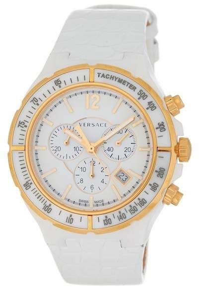 versace 13971175 women's croc embossed leather watch 44mm|Versace Antares Leather Strap Watch, 44mm x 41.5mm .